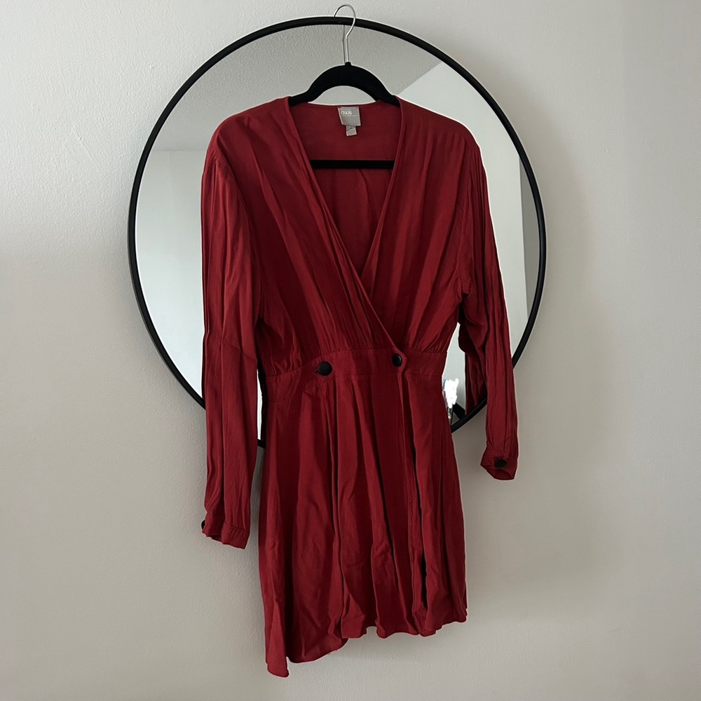 ASOS DESIGN Casual Wrap Mini Dress